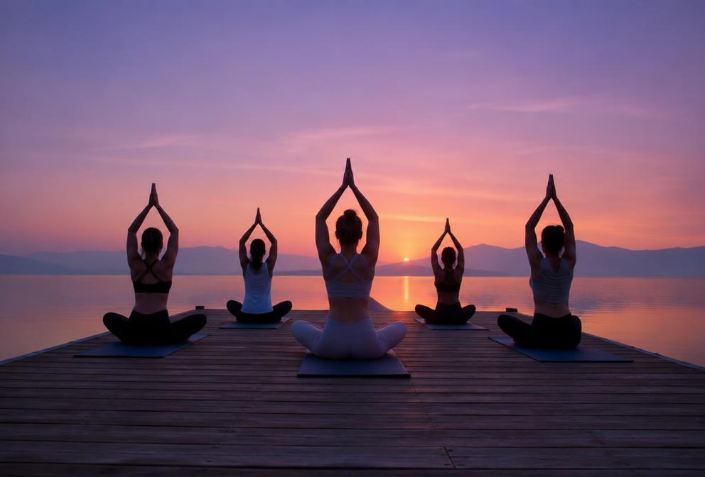 Sunrise Yoga on the Pier